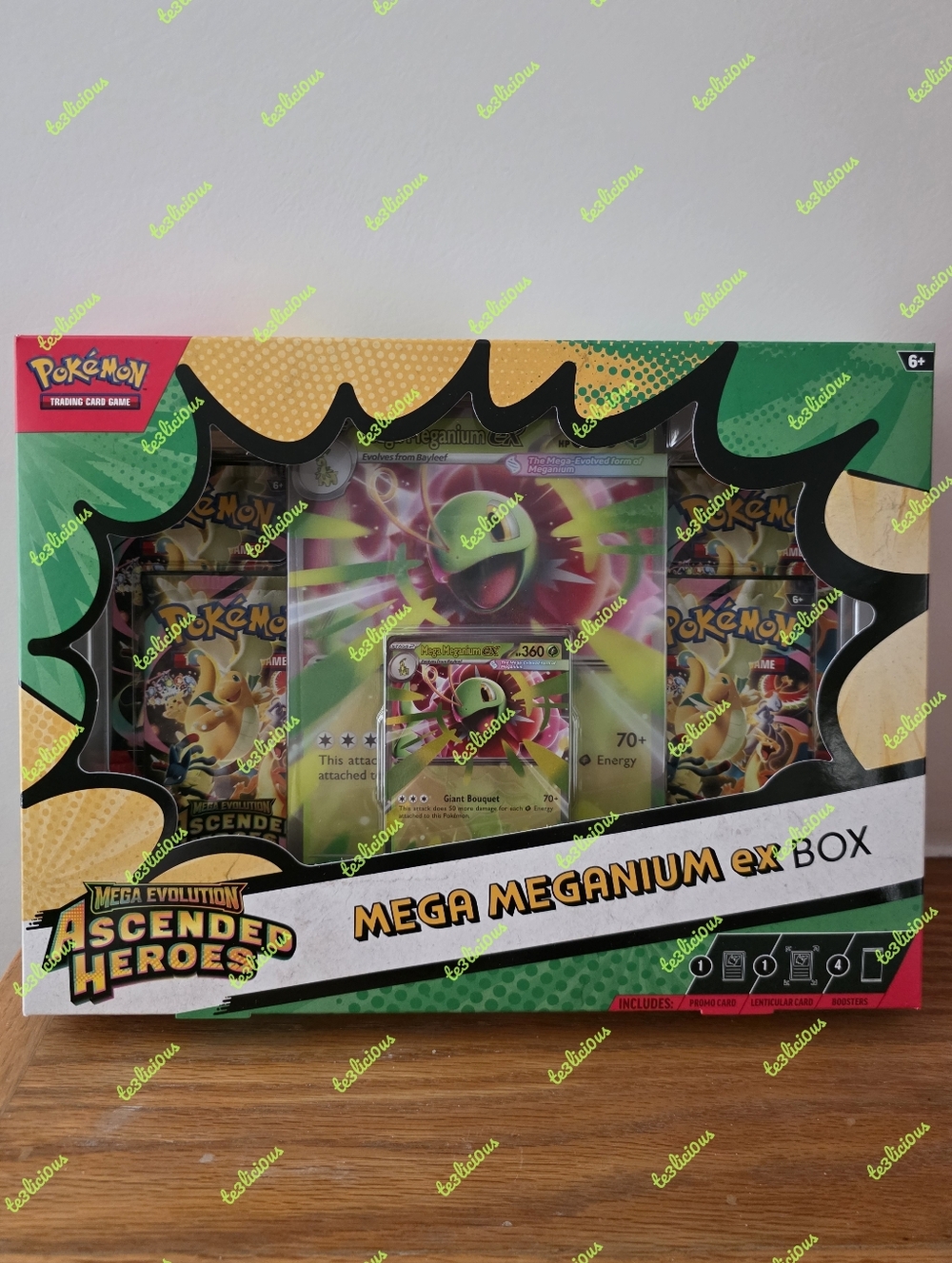 POKÉMON TCG MEGA EVOLUTION ASCENDED HEROES MEGA MEGANIUM EX BOX *SEALED*